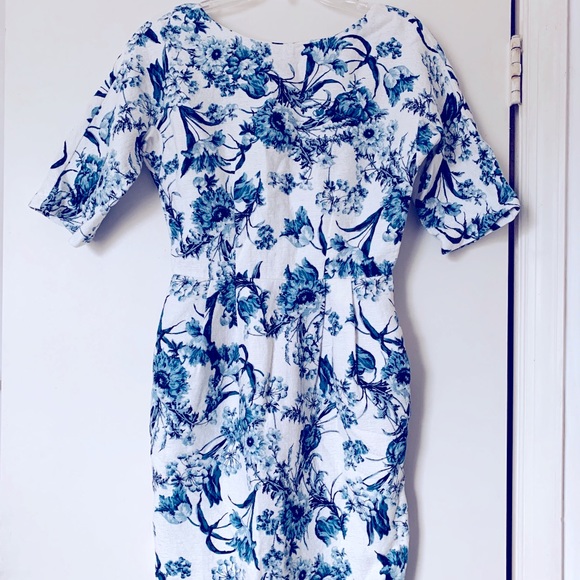 Porcelain Print Dress - Picture 1 of 3